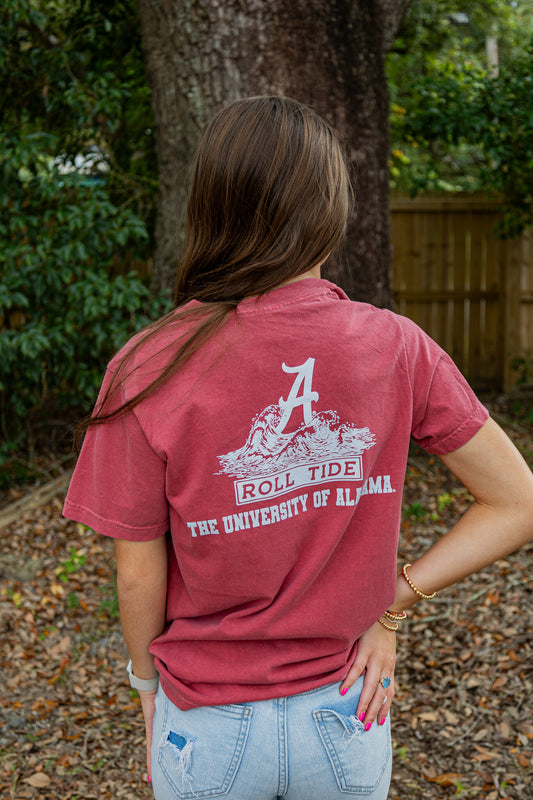 Speckle Bellies Roll Tide Waves S/S TEE Shirt