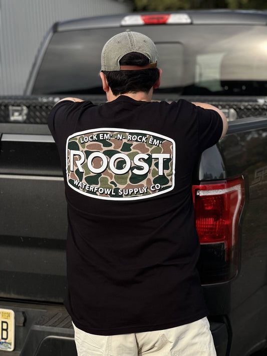 Roost Waterfowl Roost Camo Logo S/S TEE Shirt