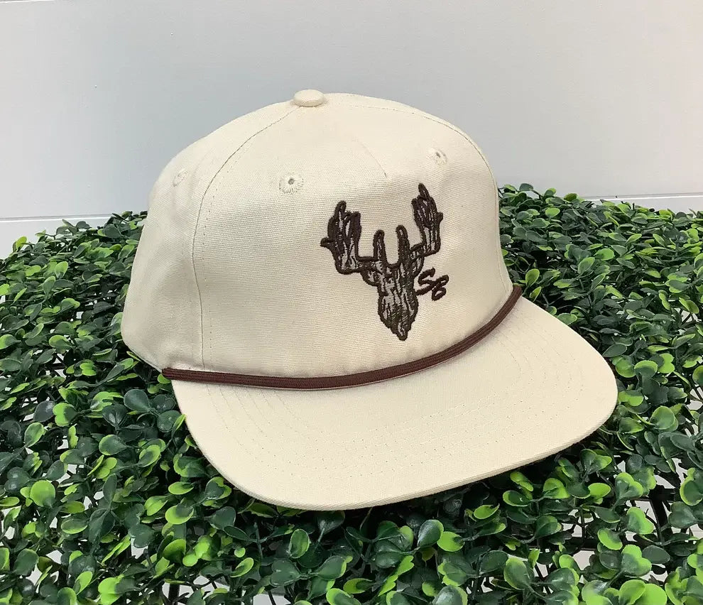 Speckle Bellies Camo Deer Rope Snapback Hat