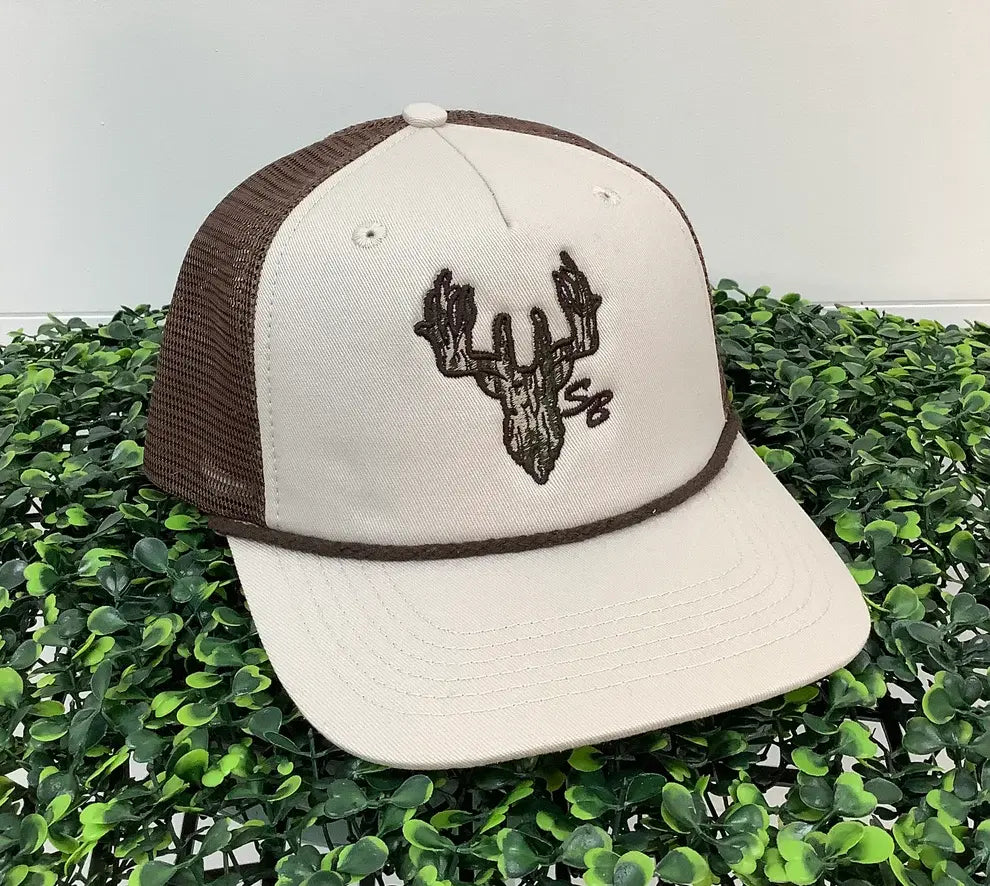 Speckle Bellies Camo Deer Rope Snapback Hat