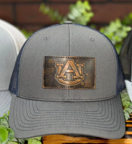 Zep Pro Auburn Leather Patch Snapback Hat