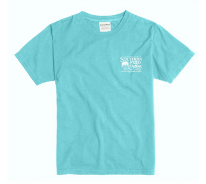 Southern Fried Cotton Youth Girls Getting Caught in the Rain S/S TEE Shirt