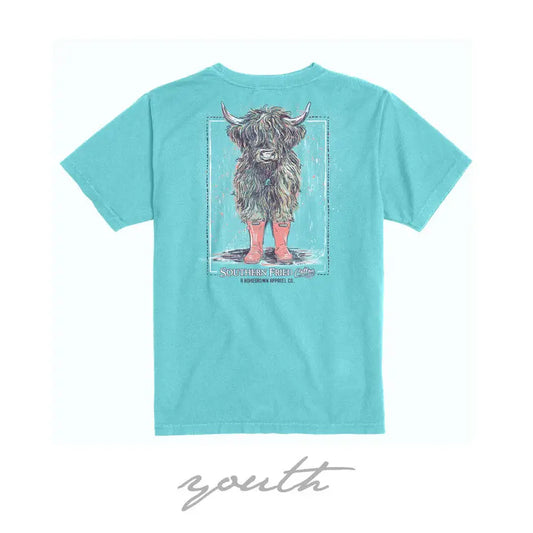 Southern Fried Cotton Youth Girls Getting Caught in the Rain S/S TEE Shirt