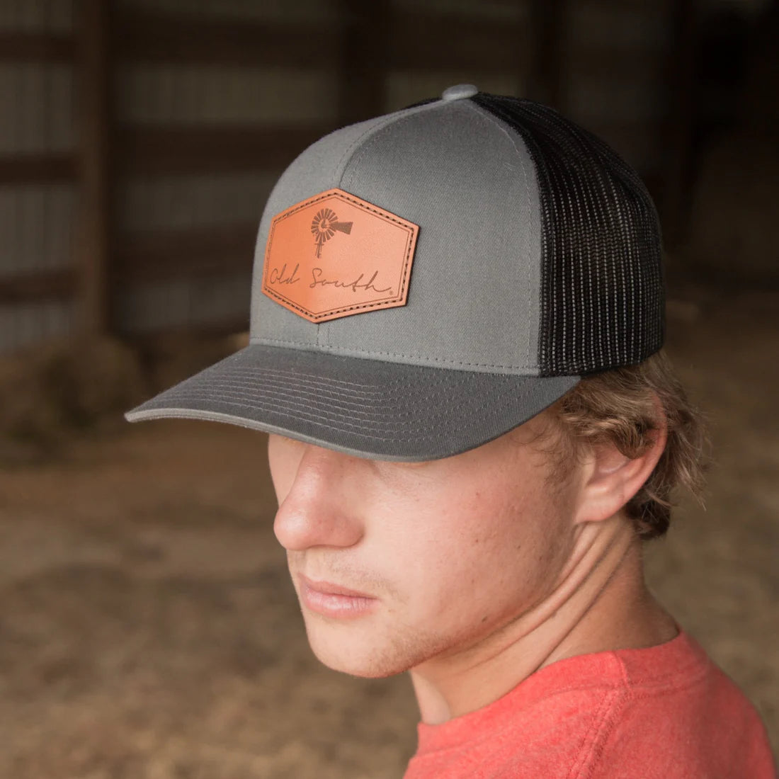 Old South Apparel Signature Leather Patch Snapback Hat