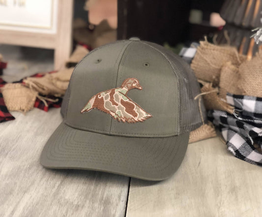 Dixie Fowl Hat Co. DFC Old School Camo Woodie Snapback Hat