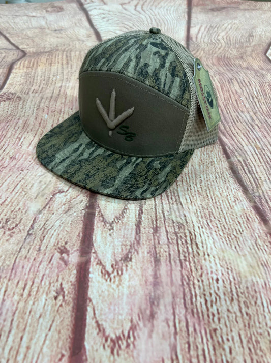 Speckle Bellies Turkey Tracks SB 7 Panel Flatbill Snapback Hat