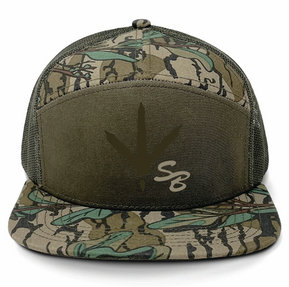 Speckle Bellies Turkey Tracks SB 7 Panel Flatbill Snapback Hat