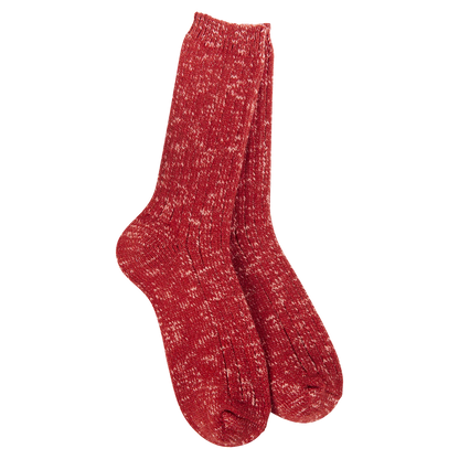 World's Softest Socks Weekend Collection Cotton Slub Marled Crew