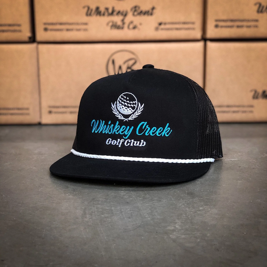 Whiskey Bent Hat Co. Whiskey Creek Golf Club Rope Snapback Hat