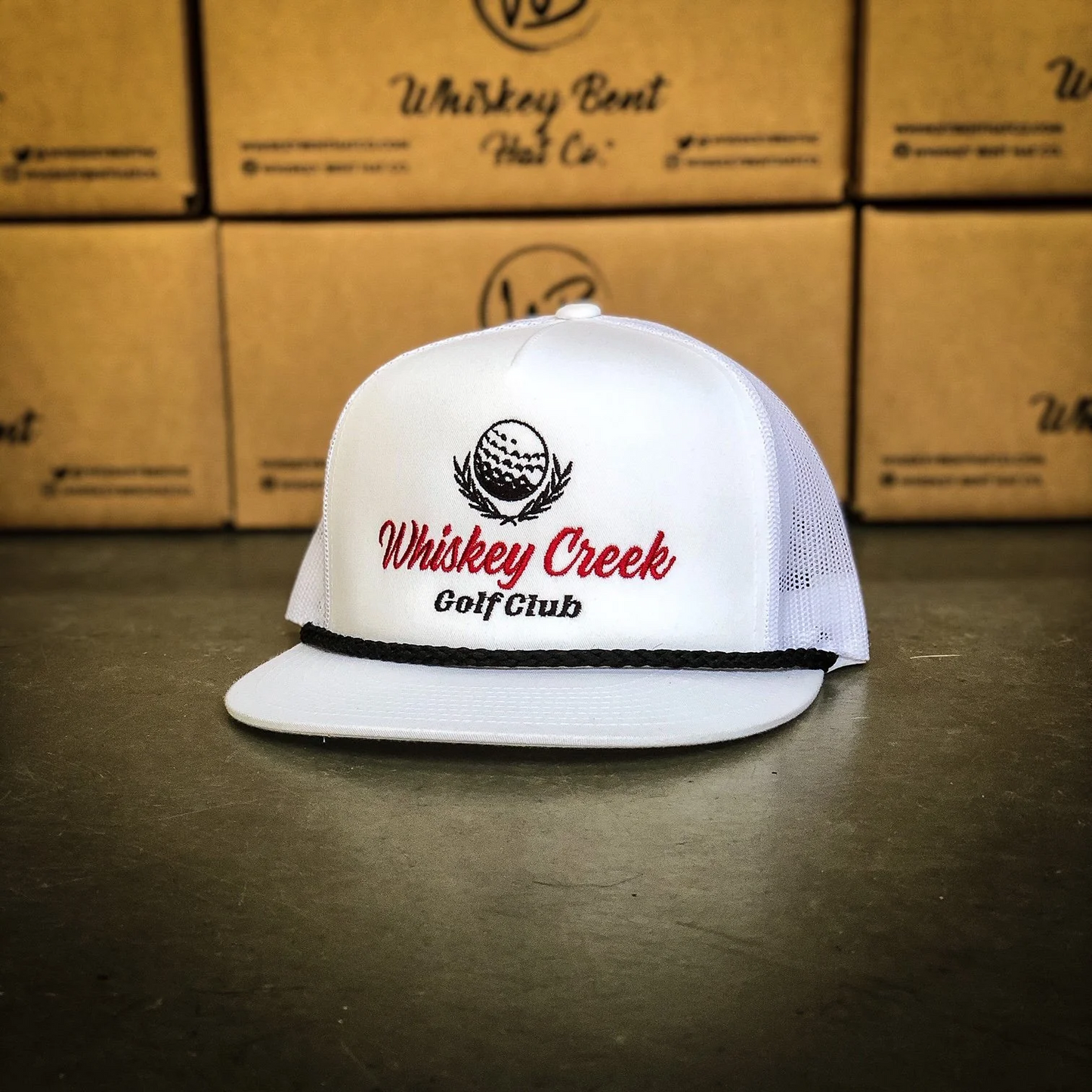 Whiskey Bent Hat Co. Whiskey Creek Golf Club Rope Snapback Hat