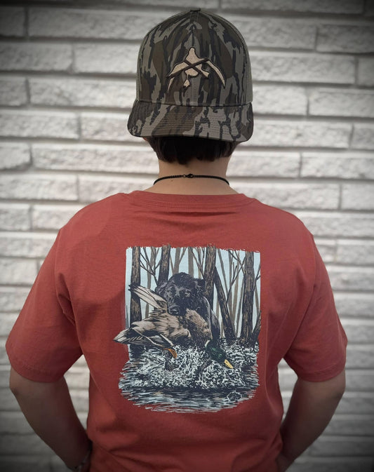 Rolling Thunder Youth Black Lab & Mallard S/S TEE Shirt